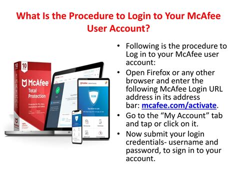 mcafee customer login